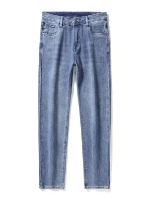 Men's Classic Blue Slim-Fit Jeans — view 5