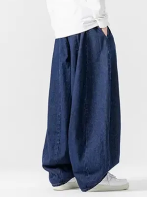 Men's Dark Blue Balloon Jeans — view 4
