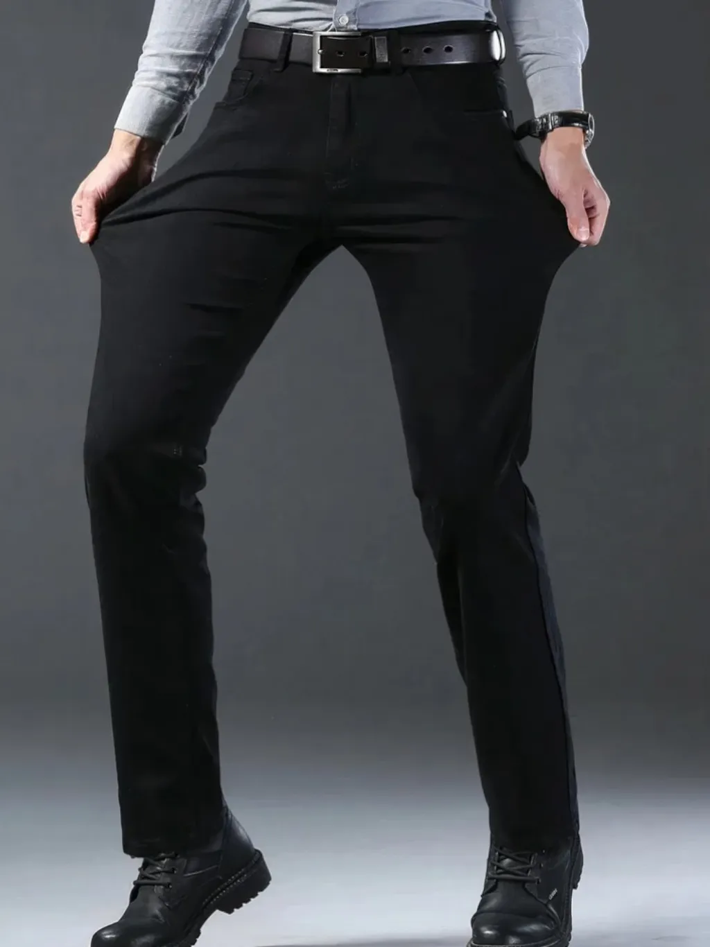 Men's Deep Black Regular Jeans, Soft Denim — endless ways to style it
