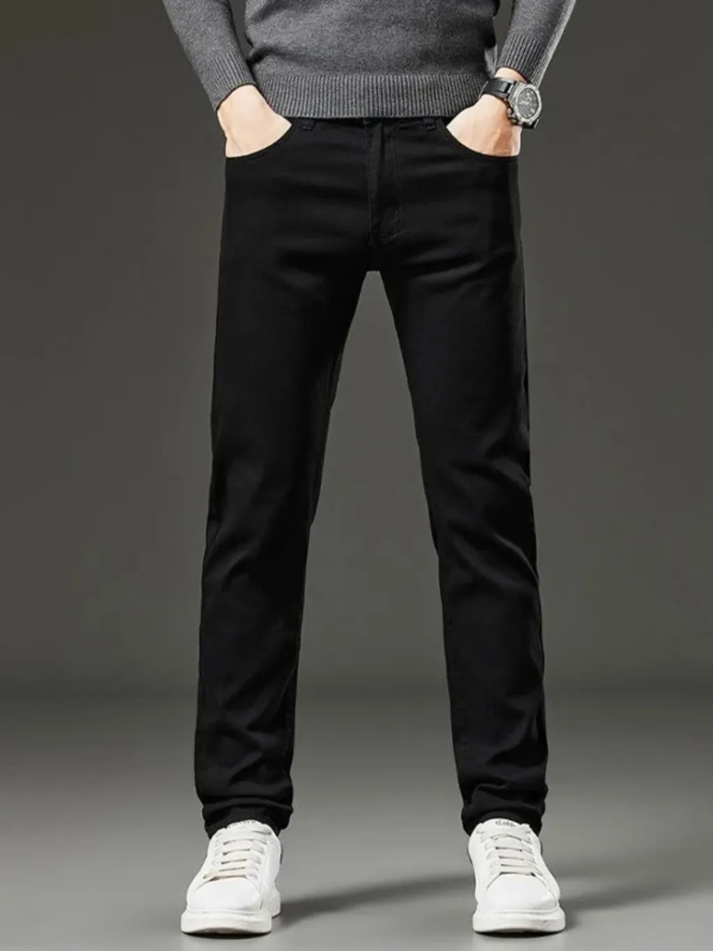 Men's Deep Black Slim-Fit Jeans — a pair designed to be worn everywhere