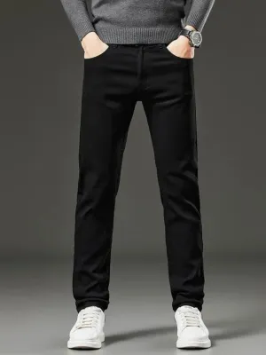 Men's Deep Black Slim-Fit Jeans — view 2