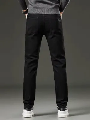 Men's Deep Black Slim-Fit Jeans — view 3