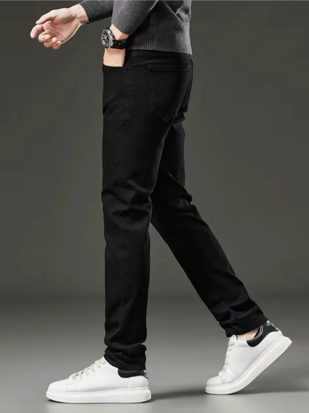 Men's Deep Black Slim-Fit Jeans — endless ways to style it