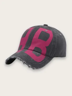 Men's Denim Baseball Cap with Letter B — view 5