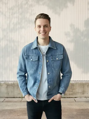 Men's Denim Overshirt Jacket — view 8