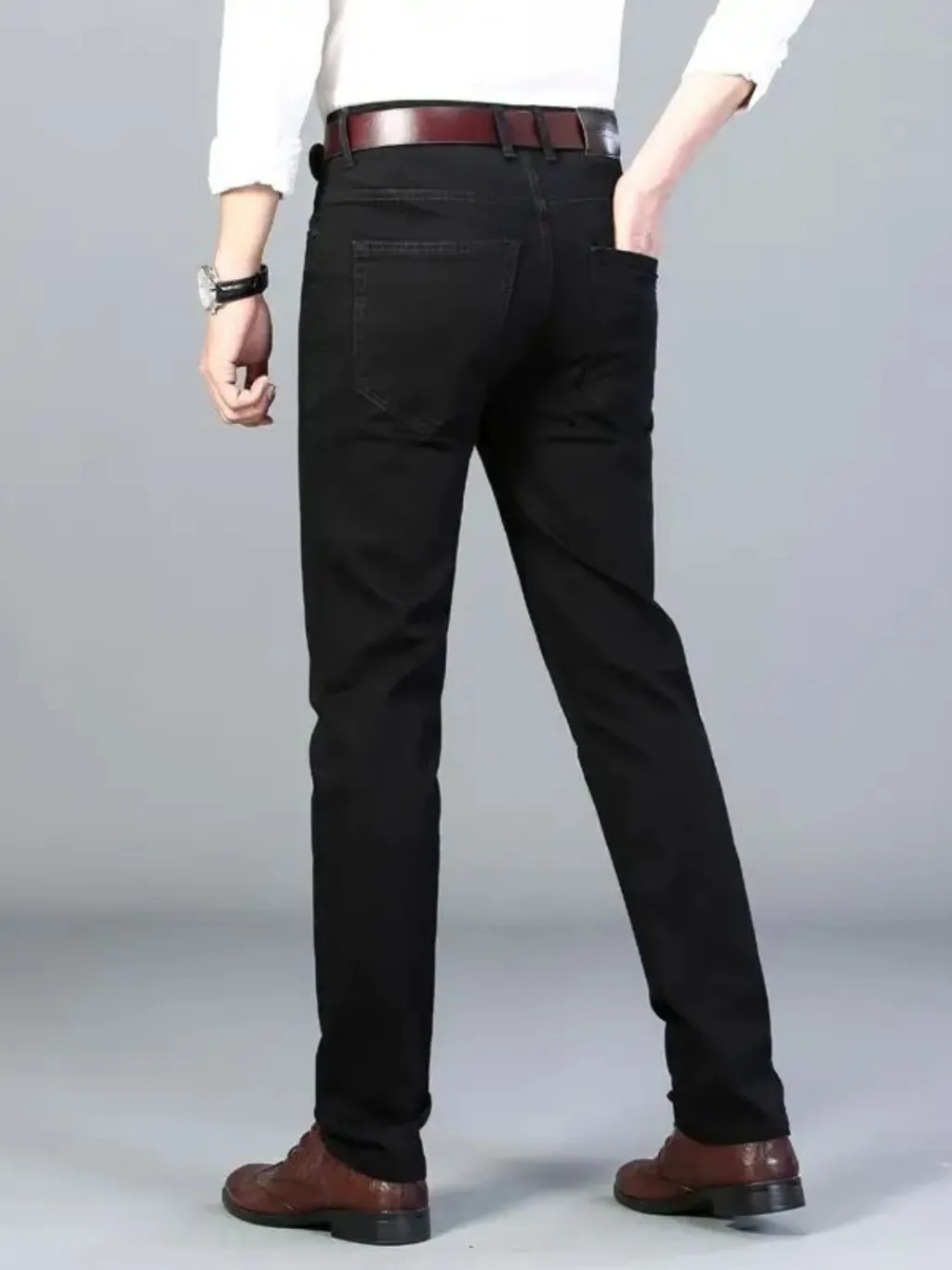 Men's Elegant Black Slim-Fit Jeans — quality denim, made to last