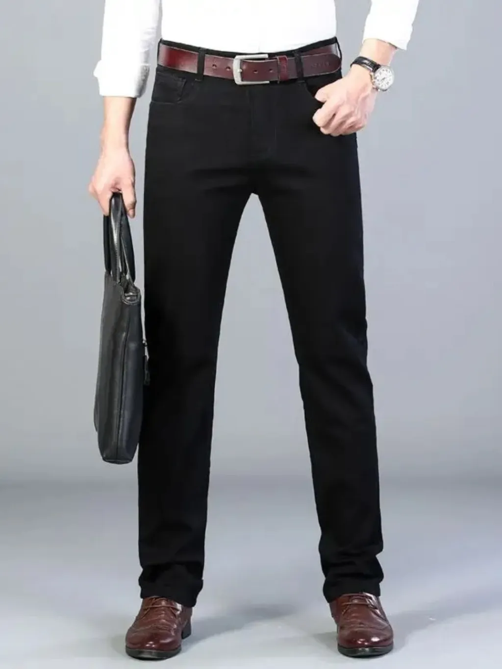 Men's Elegant Black Slim-Fit Jeans — endless ways to style it