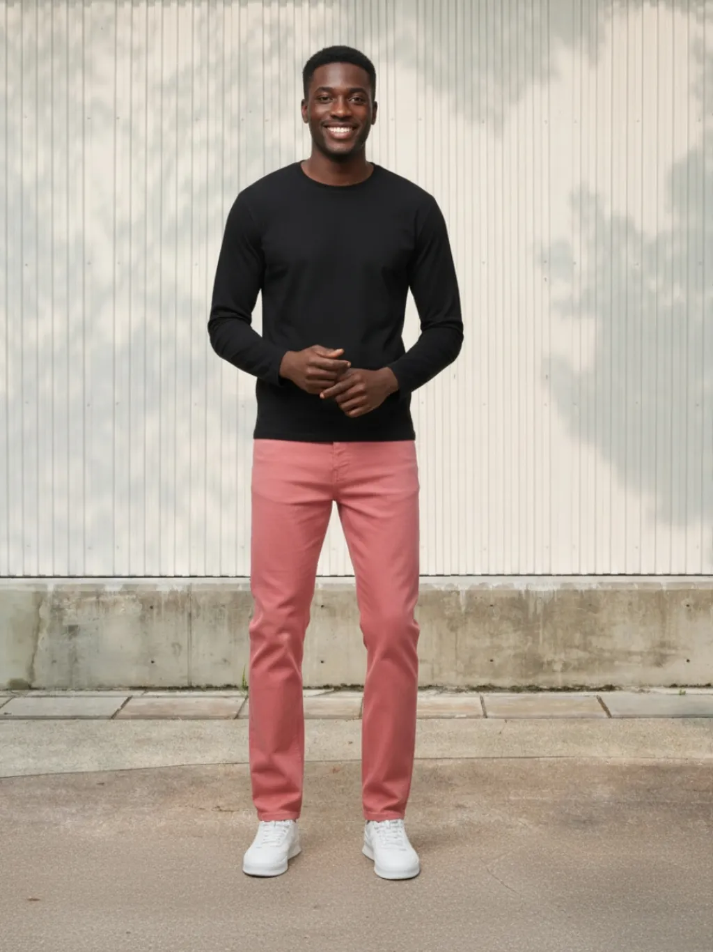 Men's Elegant Pink Slim Fit Jeans