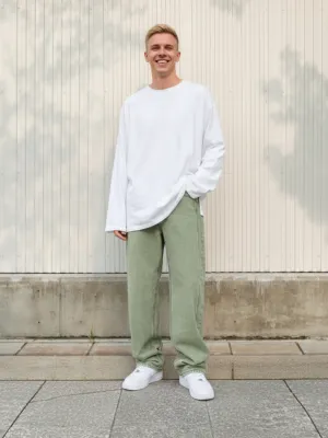 Men's Green Baggy Fit Jeans — view 1