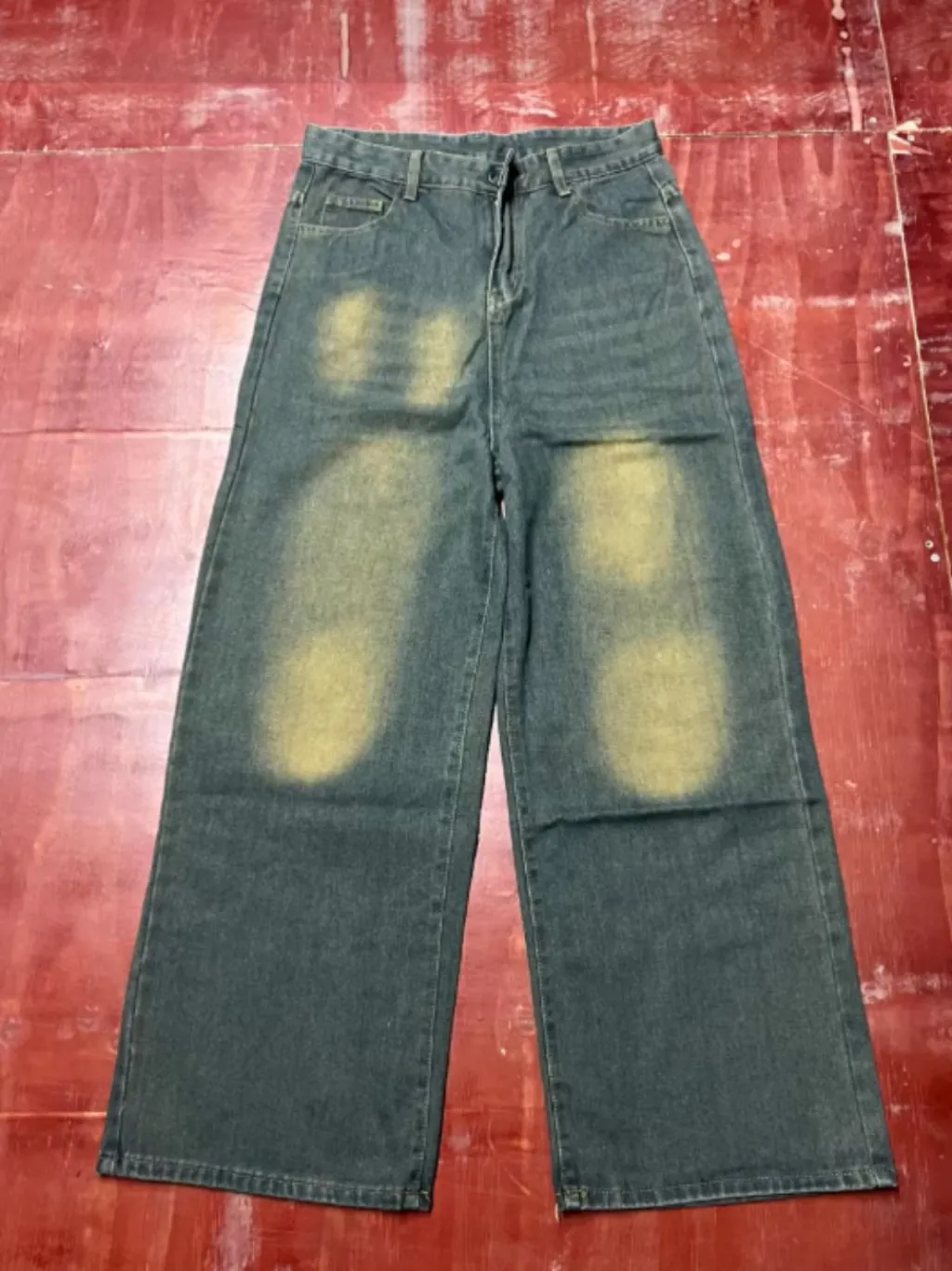 Men's Grey Vintage Washed Baggy Jeans — quality denim, made to last