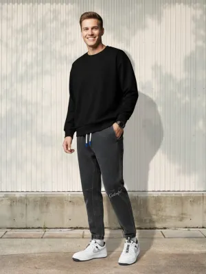 Men's Jogger Jeans with Elastic Waist & Ankles — view 1