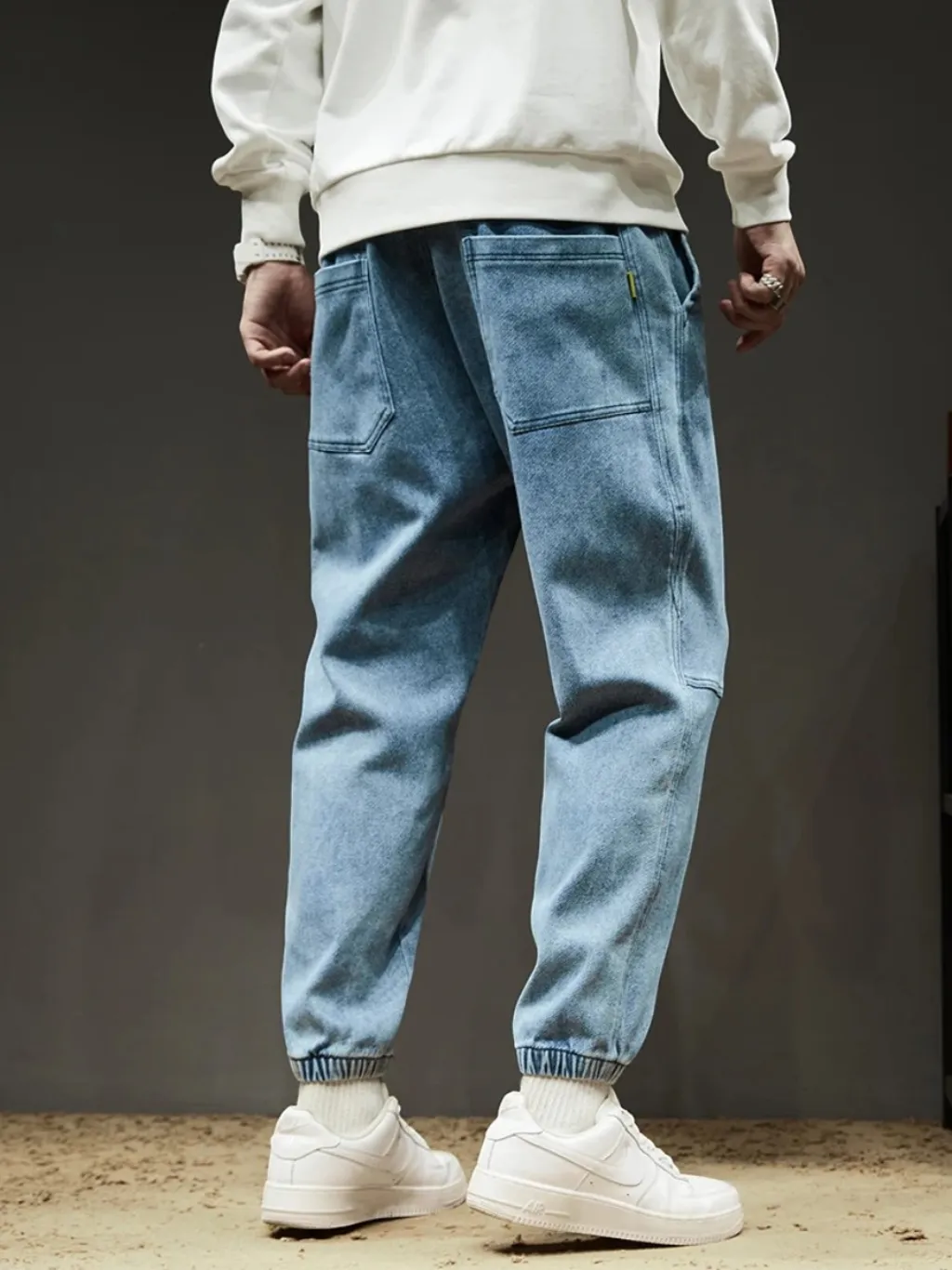 Men's Jogger Jeans with Elastic Waist & Ankles — quality denim, made to last