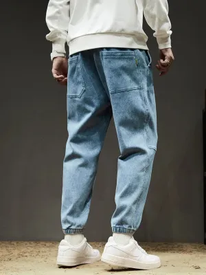 Men's Jogger Jeans with Elastic Waist & Ankles — view 3