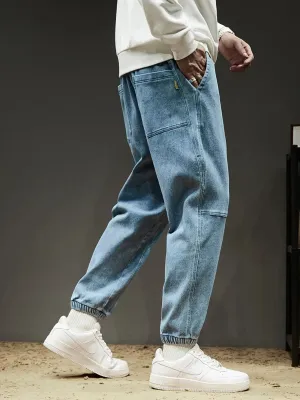 Men's Jogger Jeans with Elastic Waist & Ankles — view 4