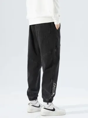 Men's Jogger Jeans with Elastic Waist & Press Studs — view 6