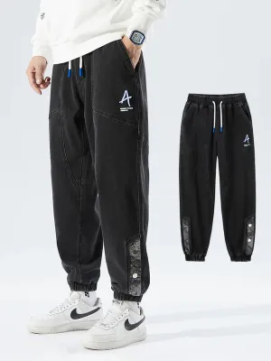Men's Jogger Jeans with Elastic Waist & Press Studs — view 7