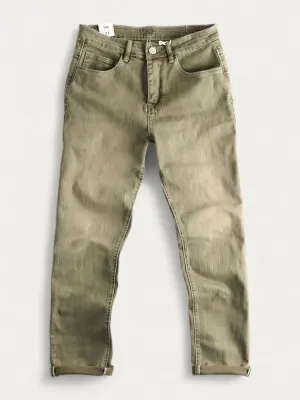 Men's Khaki Faded Regular Jeans — view 4