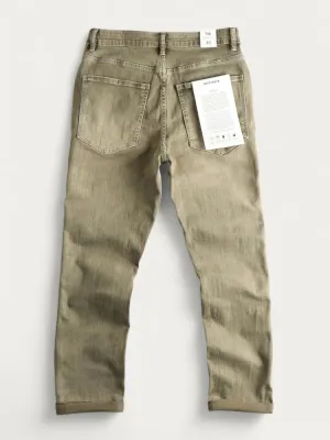Men's Khaki Faded Regular Jeans — view 5
