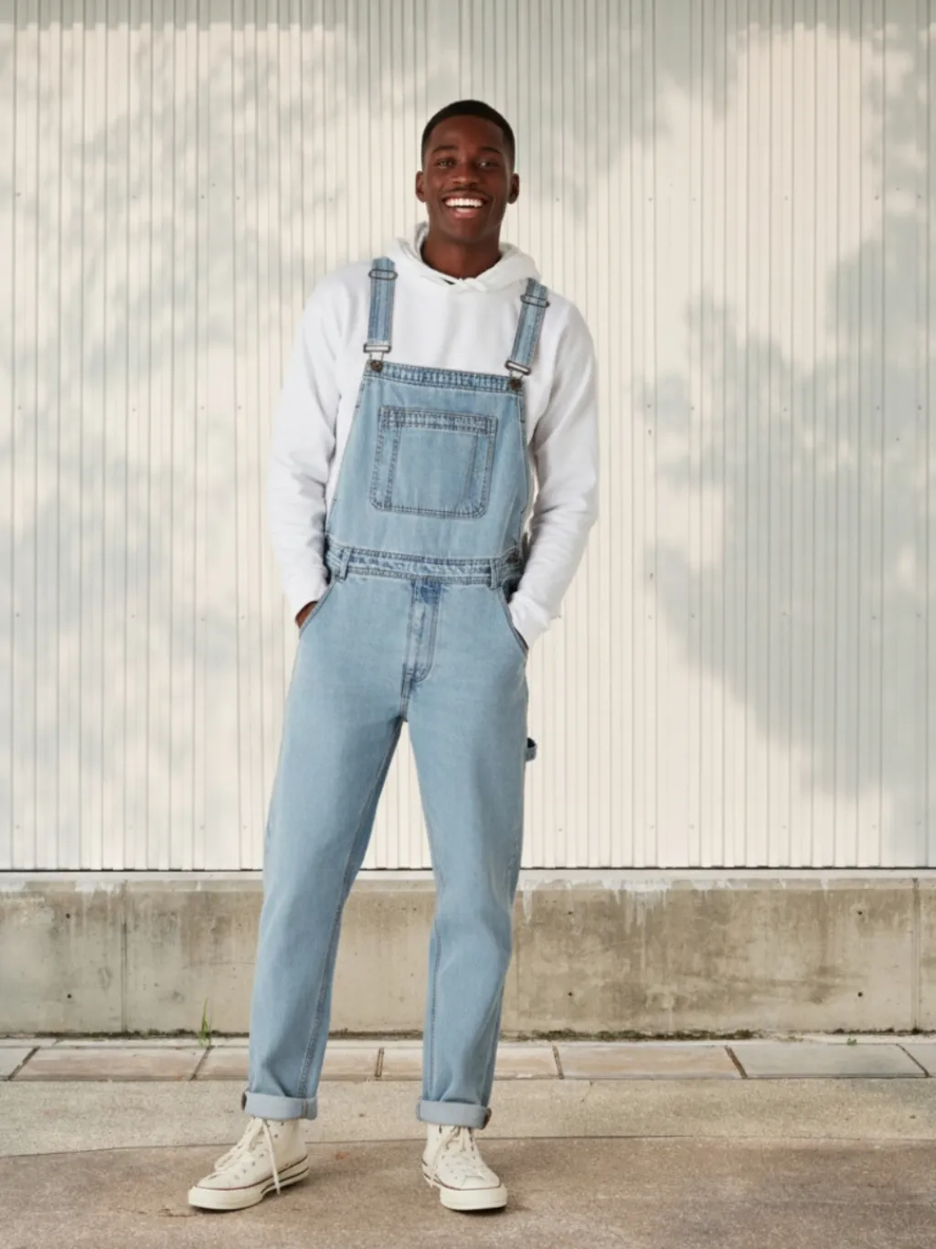 Men's Light Blue Vintage Denim Dungarees