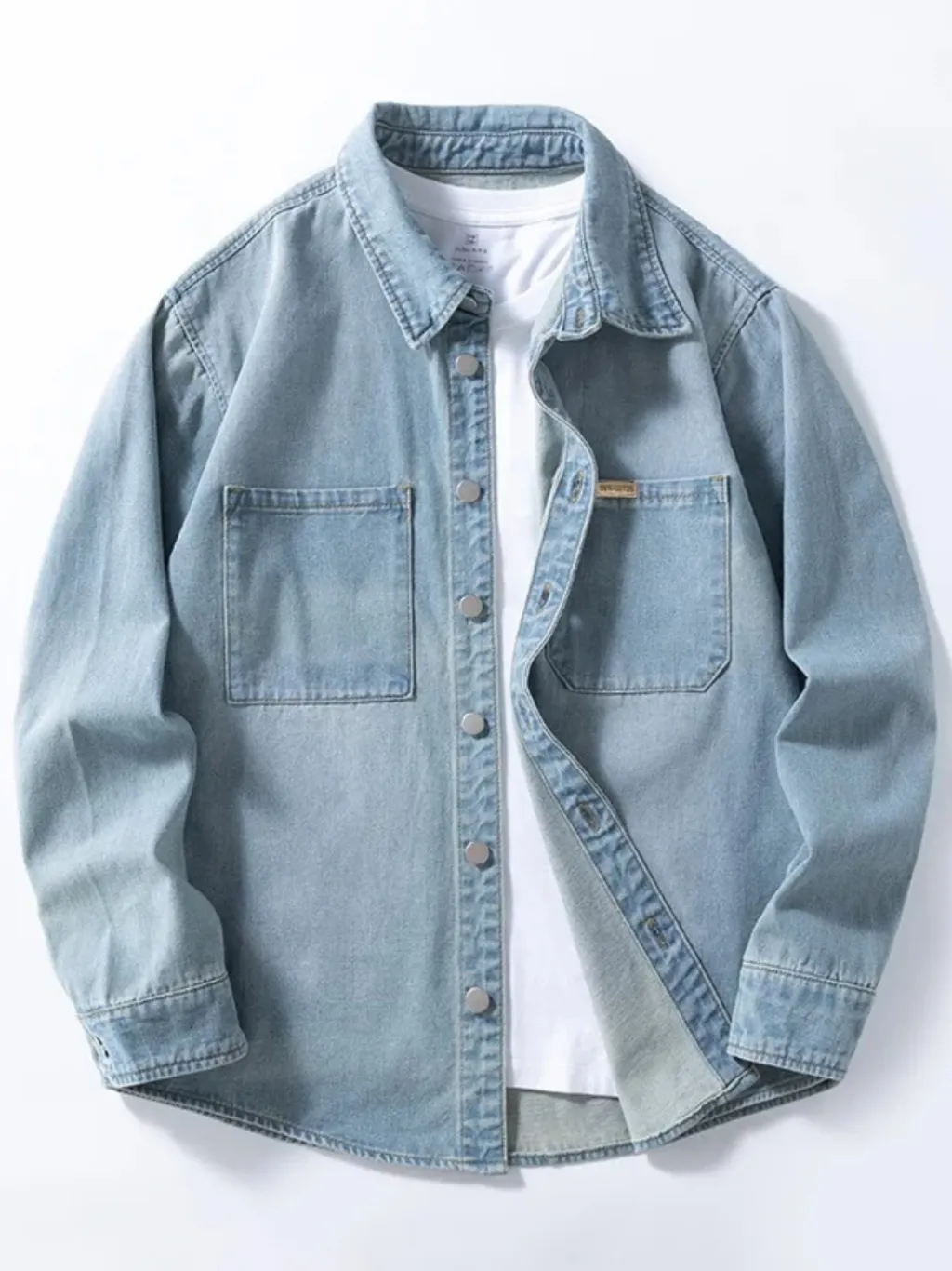 Men's Light Blue Washed Denim Shirt — a pair designed to be worn everywhere