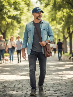 Men's Los Angeles Denim Cap — view 4