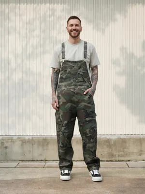 Men's Military Print Denim Dungarees — view 1