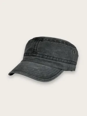 Men's Military-Style Denim Cap — view 10