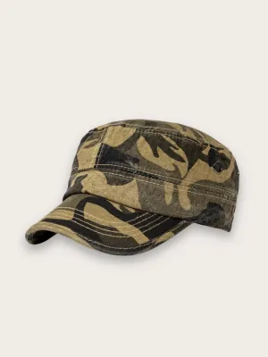 Men's Military-Style Denim Cap — view 11