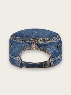 Men's Military-Style Denim Cap — view 2