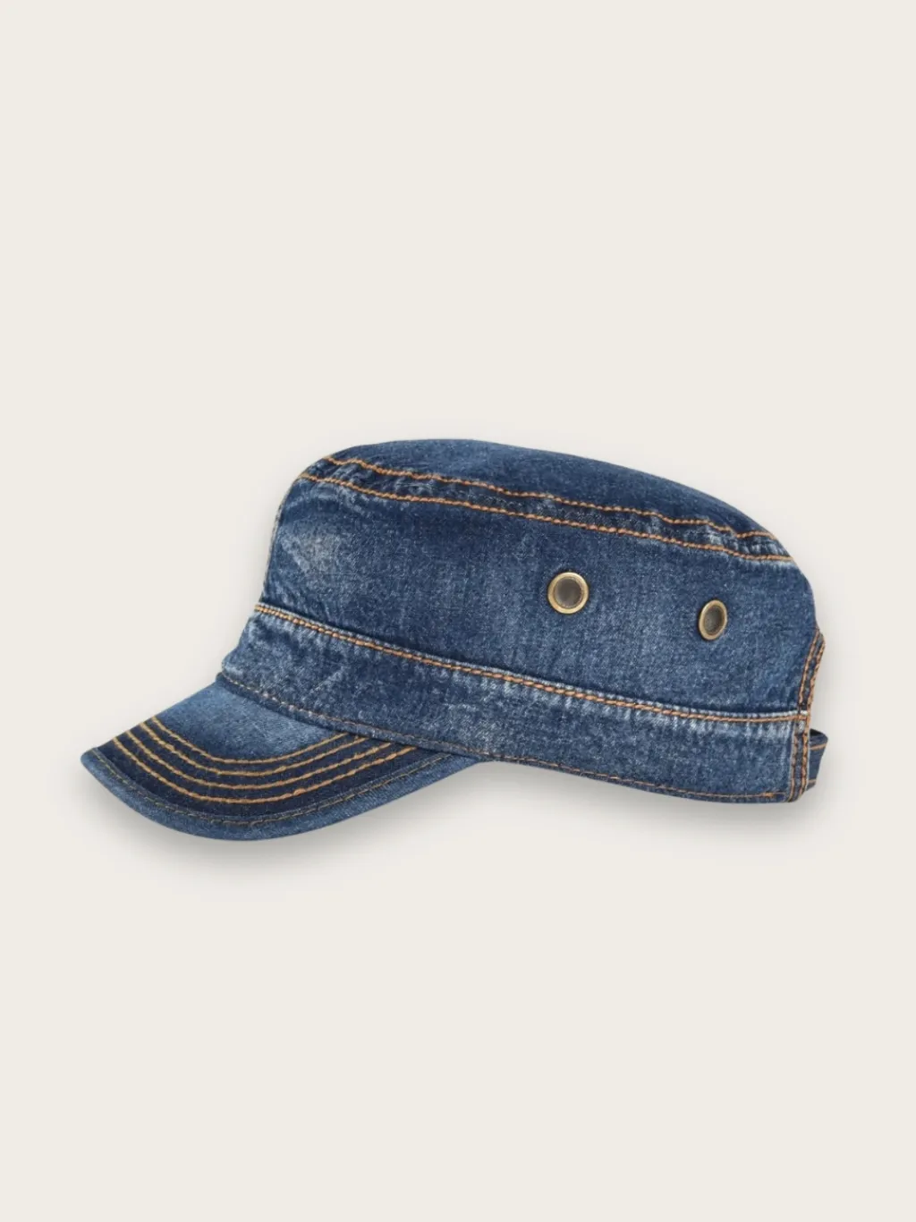 Men's Military-Style Denim Cap — endless ways to style it