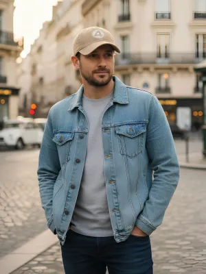 Men's Number 4 Denim Cap — view 4