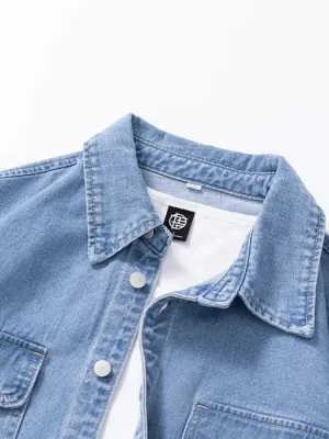 Men's Patch Pocket Denim Shirt — view 6