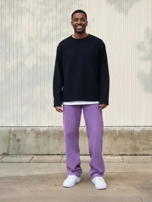 Men's Purple Loose Fit Streetwear Jeans — view 1