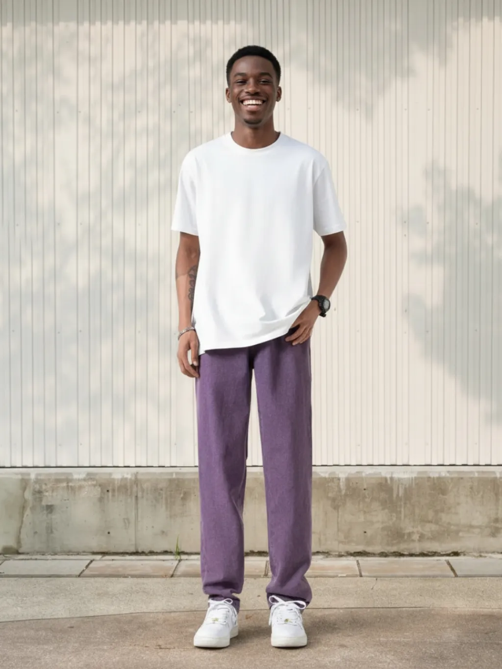Men's Purple Regular Fit Jeans