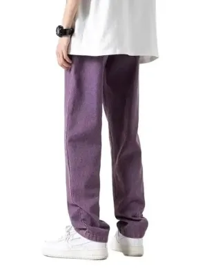 Men's Purple Regular Fit Jeans — view 6