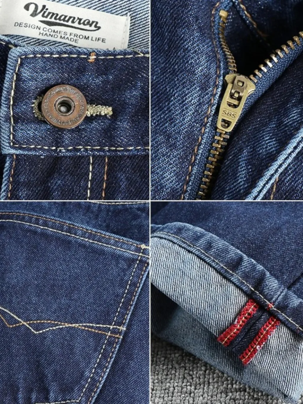 Men's Raw Blue Straight Jeans, 100% Cotton — endless ways to style it