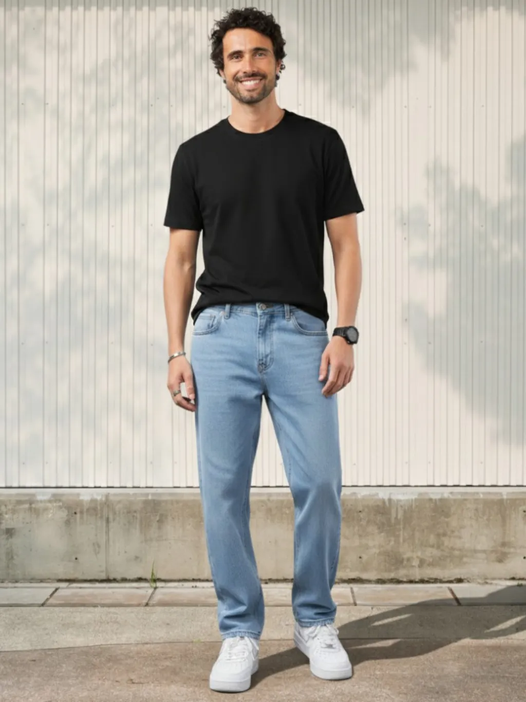 Men's Regular Jeans in Two Denim Shades