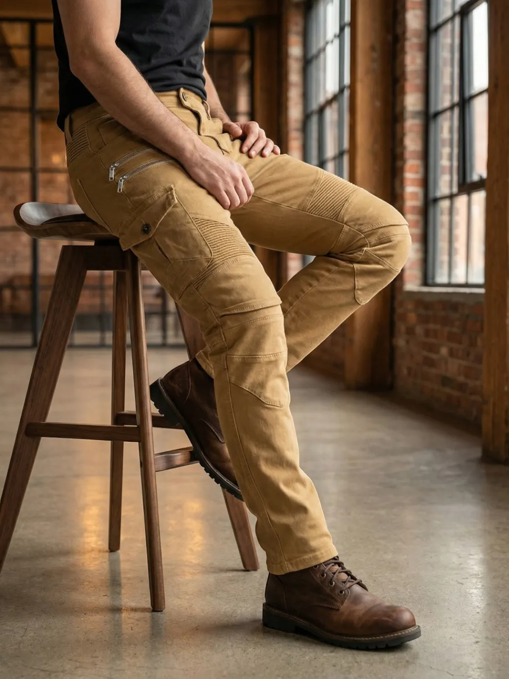 Men's Reinforced Motorcycle Jeans with CE Knee & Hip Armour — quality denim, made to last