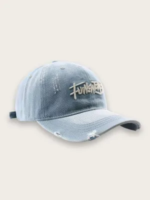 Men's Ripped Denim Cap — view 6