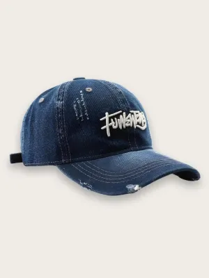 Men's Ripped Denim Cap — view 7