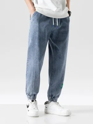 Men's Streetwear Jeans with Elastic Waist & Ankles — view 2