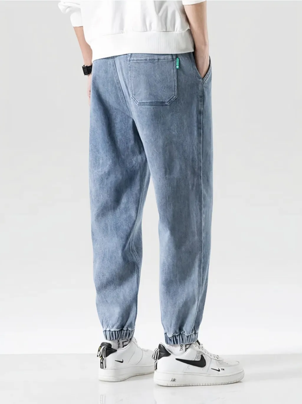 Men's Streetwear Jeans with Elastic Waist & Ankles — quality denim, made to last