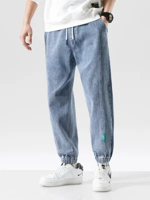 Men's Streetwear Jeans with Elastic Waist & Ankles — view 5