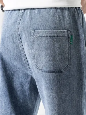 Men's Streetwear Jeans with Elastic Waist & Ankles — view 6