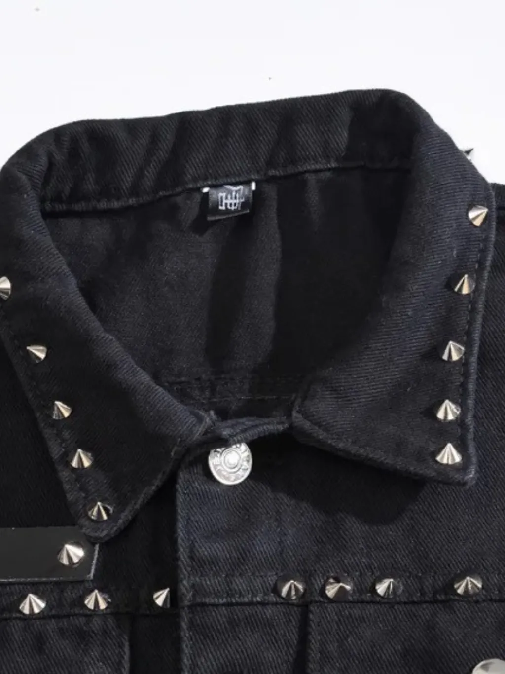 Men's Studded Black Denim Sleeveless Jacket — endless ways to style it