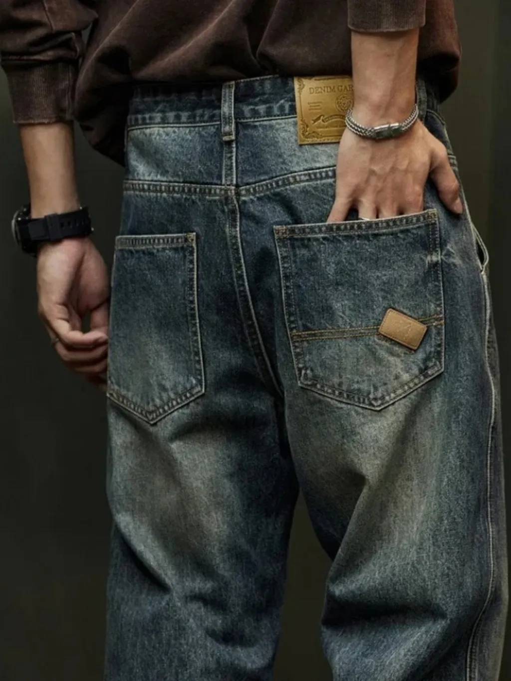 Men's Tapered Jeans in Authentic Aged Denim — a pair designed to be worn everywhere