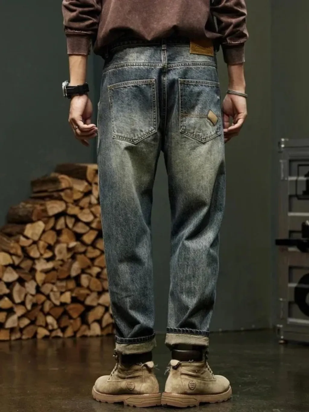 Men's Tapered Jeans in Authentic Aged Denim — quality denim, made to last
