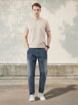 Men's Tapered Stretch Denim Jeans — view 1