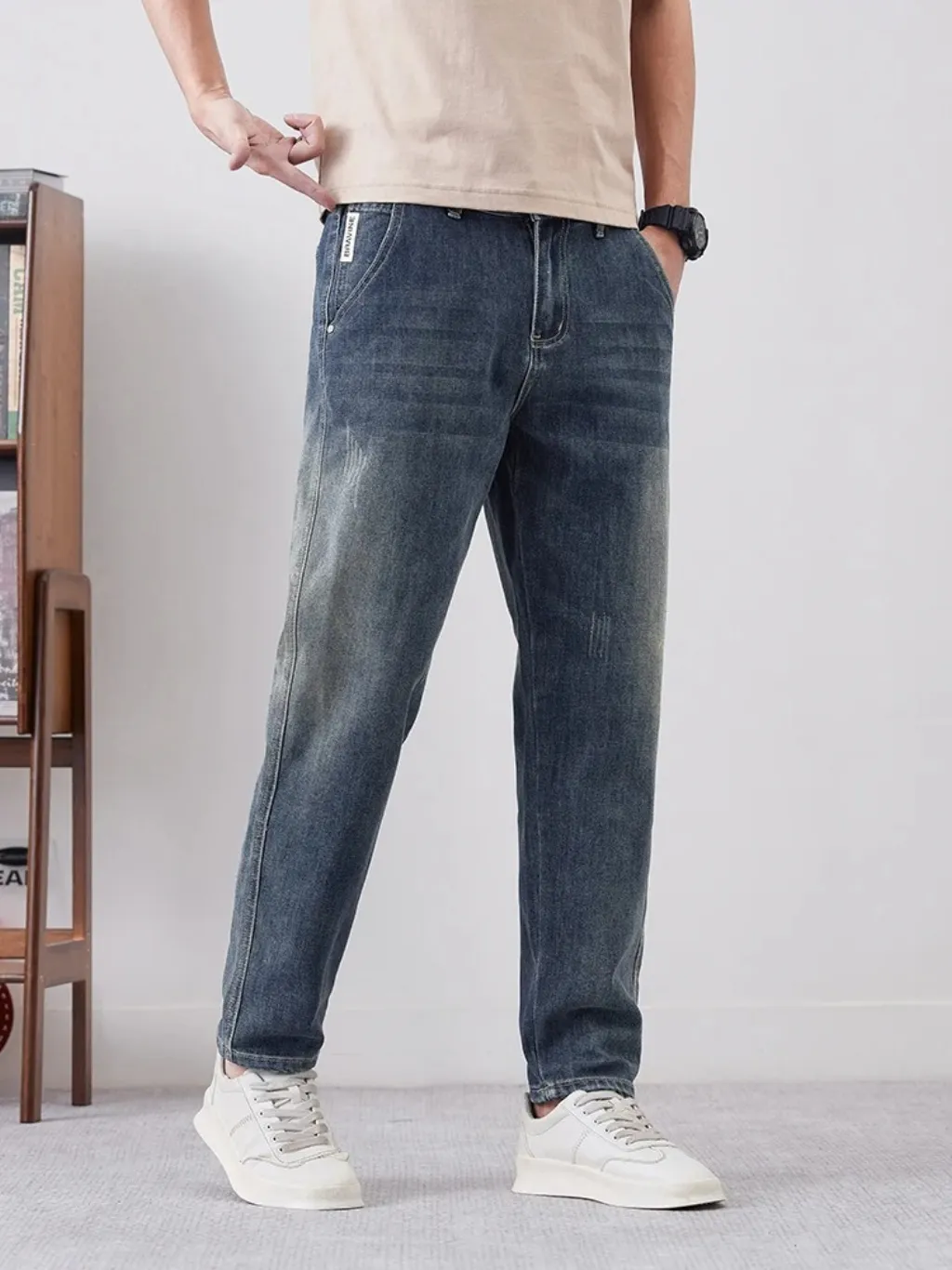 Men's Tapered Stretch Denim Jeans — a pair designed to be worn everywhere