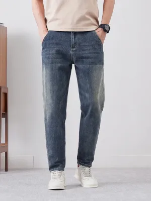 Men's Tapered Stretch Denim Jeans — view 5